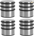 KINJOEK 4 Packs Heavy Duty Door Stopper, Solid Steel Door Stop No Need to Drill by KINJOEK