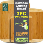 Extra Large Bamboo Cutting Board Set – Wood Cutting Boards - Image 9