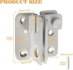 Alise Flip Latch, Gate Latches Slide Bolt Latch Safety Door Lock Catch - Image 2