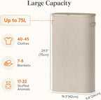 Lifewit 75L Slim Laundry Basket - Image 3