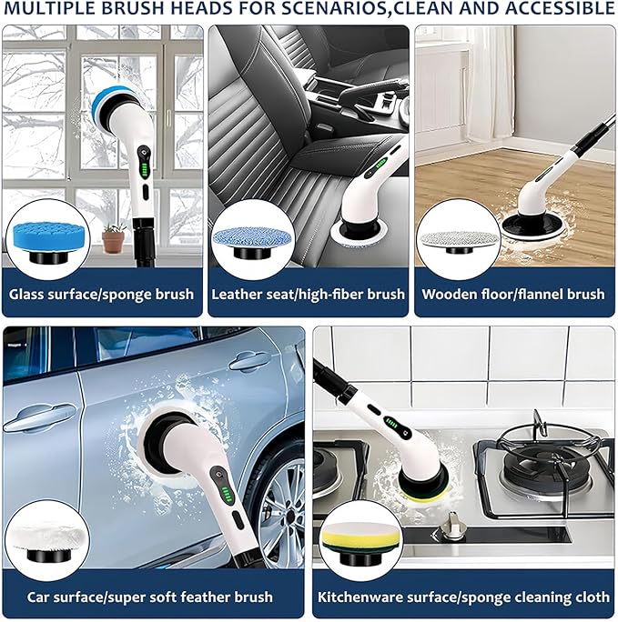 Electric Spin Scrubber, Cordless Cleaning Brush - Image 6