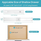 Vtopmart 8 Pack Shallow Drawer Dividers, 2.36" High 12.67"-21.14" Adjustable - Image 6