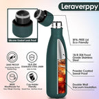 17oz Cola-Bottle Shaped Stainless Steel Leak-proof Water Bottle, Double Wall - Image 4