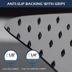 SALLOUS Office Chair Mat for Carpet, 48in x 36in Heavy Duty, Gaming Chair Mat - Image 3