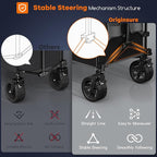 220L Collapsible Wagon Cart Foldable, 460lbs Load Capacity Heavy Duty Folding - Image 5