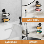 LEVERLOC 2 Tier Soap Holder, Soap Bar Dish - Image 9