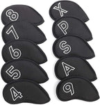 Montela Golf Iron Covers, Golf Iron Head Covers Mesh Golf Iron Covers Set 10pcs by montelagolf