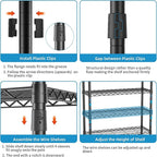 Heavy Duty Garment Rack Large Clothes Rack, Freestanding Closet Portable - Image 5