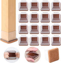 Ezprotekt 24 Pcs Clear Square Chair Leg Floor Protectors by VisittheEzprotekt