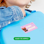 Personalized Name Tag Stickers for Kids | Cat Waterproof Labels for School - Image 6