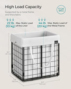 SONGMICS Laundry Hamper, 11 Gal. Laundry Basket, Collapsible Clothes Hamper - Image 7