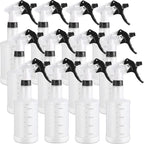 Eccliy 12 Pcs 16 Oz Plastic Spray Bottle, Adjustable Empty Reusable Sprayer by Eccliy