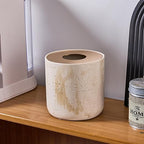 Natural Travertine Textures Mini Trash Can - Image 4