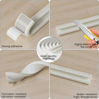 V Shape Foam Weather Stripping Door Frame Seal Strip 33FT White, Draft Stopper - Image 3