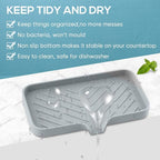 Kitchen Soap Tray, Kitchen Sink Tray Sponge Tray Kitchen Sponge Holder Self - Image 4