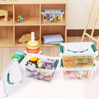 6 Quart Plastic Stackable Storage Latch Bins - Image 6