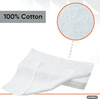 Superio Terry Cloth Rags White Washcloths 100% Cotton 12" Cleaning Cloths - Image 3