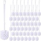 Mimorou 50 Pcs White Toilet Brush, Bathroom Toilet Bowl Brush, Soft Bristle by Mimorou