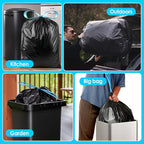 Teivio 20 Gallon 60 Counts Large Drawstring Trash Bags Strong Tall Kitchen - Image 7
