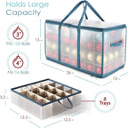 Hearth & Harbor Large Christmas Ornament Storage Box - Image 4