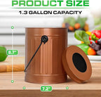 Plexon Countertop Compost Bin Kitchen Indoor, - Image 2