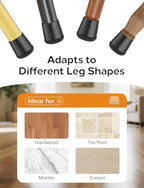 24-Pack Silicone Chair Leg Floor Protectors - Image 6
