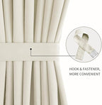 DWCN French Door Curtains – Rod Pocket Thermal Blackout Curtain - Image 2