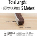 Weather Stripping Brush for Sliding Windows/Doors Frame Side, Pile Self - Image 2