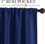 RYB HOME Kitchen Curtains 36 inch Long - Image 2