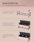 SONGMICS Storage Ottoman Bench, Storage Chest, 15.7 x 43.3 x 15.7 Inches - Image 6