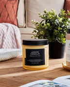 M&SENSE Candles Lemon Vanilla Scented, 11.6oz 70 Hour Long Lasting Candles - Image 7