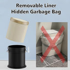 URALFA 3.7 Gallon Motion Sensor Bathroom Trash Can - Image 2