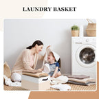 Criusia 8 Pack Large Storage Basket, Fabric Blanket Basket Living Room - Image 5