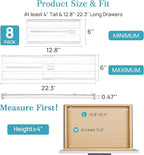 Vtopmart 8 Pack 6" Tall Upgrade Drawer Dividers - Image 2