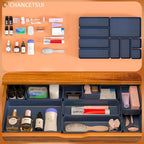 9 Pcs Stackable Drawer Organizer Trays Set, Desk Drawer Organizer Office. - Image 4