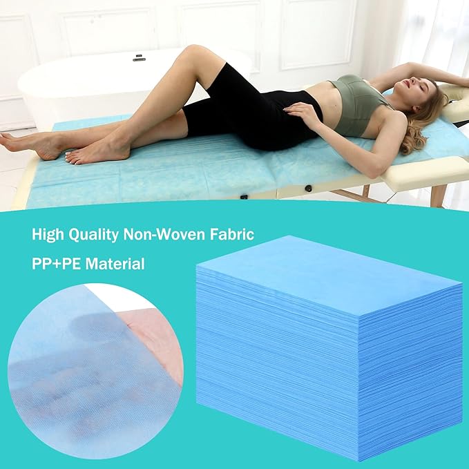 Disposable Bed Sheets for Massage Table 200 Pcs 31" x 71" Waterproof Massage - Image 2