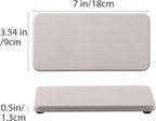 2 Pcs Water Absorbing Stone Trays, Kitchen/Bathroom Sink Soap Dish, Diatomite - Image 3