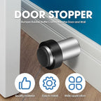 Chumia 30 Pcs Door Stopper Mounted Floor Stops Stainless Steel Cylindrical - Image 5