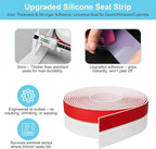 Heavy-Duty 36 ft x 3 in Weather Stripping, Extra Thick 2mm Door Draft Stopper - Image 3