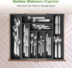 Pipishell Bamboo Expandable Drawer Organizer - Image 8