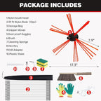 39 Feet Chimney Sweep Kit, Chrome Button Locking System, Chimney Cleaning Kit - Image 6
