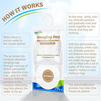 ZSZMFH 10 Pack Moisture Absorber Hanging Bags, Fragrance Free Humidity Packs - Image 4