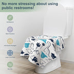 30 Pack Toilet Seat Covers Disposable, Large Waterproof Potty Covers - Image 4