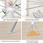 Clothes Drying Rack Tripod, Laundry Hanger Dryer Rack, Portable Foldable Drying - Image 5