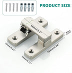 90/180 Degree Flip Latch Gate Latch, Heavy Duty Black Safety Door Lock Enhanced - Image 2