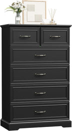 6 Drawer Dresser for Bedroom, Rustic Farmhouse Dresser - Image 8