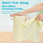 Matthew Microfiber Cleaning Cloth Roll 72Pack Reusable Paper Towels&Washable - Image 2