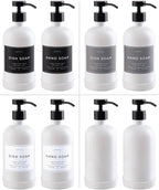 16oz Glass Soap Dispenser with Stainless Steel Pump, 21 Waterproof Labels - Image 5