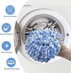 Spin Mop Replace Head, Mop Handle and Base Compatible - Image 4