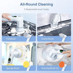 LABIGO Electric Spin Scrubber LA5 Mini, Bathroom Scrubber Shower Scrubber - Image 5